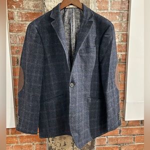 Joseph Abboud Slim Fit Sport Coat, Blue and Grey Plaid